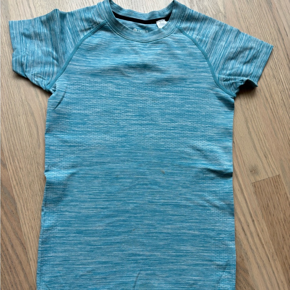 Zella Kids Girls Tech Tshirt Athletic Stretch Top 8Y